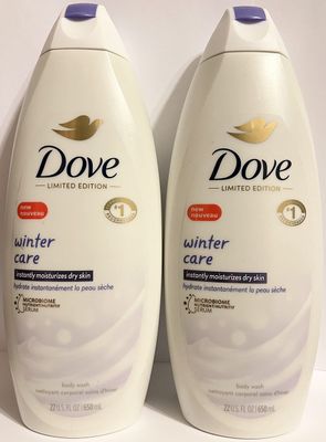 Dove Nourishing Body Wash - Limited Edition Winter Care - Net Wt. 22 FL OZ (650 mL) Per Bottle - Pack of 2 Bottles
