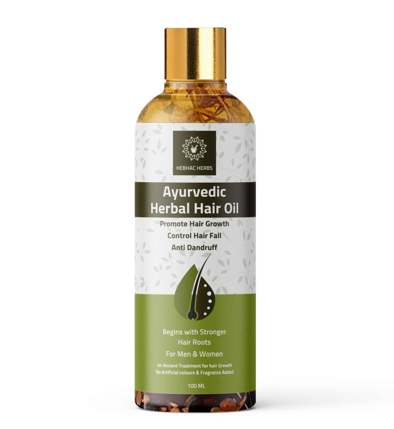 Ayurvedic Multipurpose Hair Oil - Combats Dandruff Hair Fall with 21 Natural Indian Herbs for Men Women (100ml)