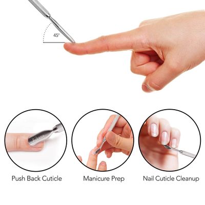 Cuticle Pusher Nail Art Uv Gel Nail Polish Remover Tool for Fingernail Polish Manicure pedicure cuticle trimmer. (Nail Cuticle Cleaner)
