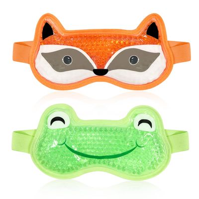 CONBELLA 2PCS Adorable Cooling Eye Mask Gel Eye Mask, Reusable Hot Cold Therapy Cold Eye mask for Post Surgery, Puffiness, Dark Circles, Eye Bags, Dry Eyes