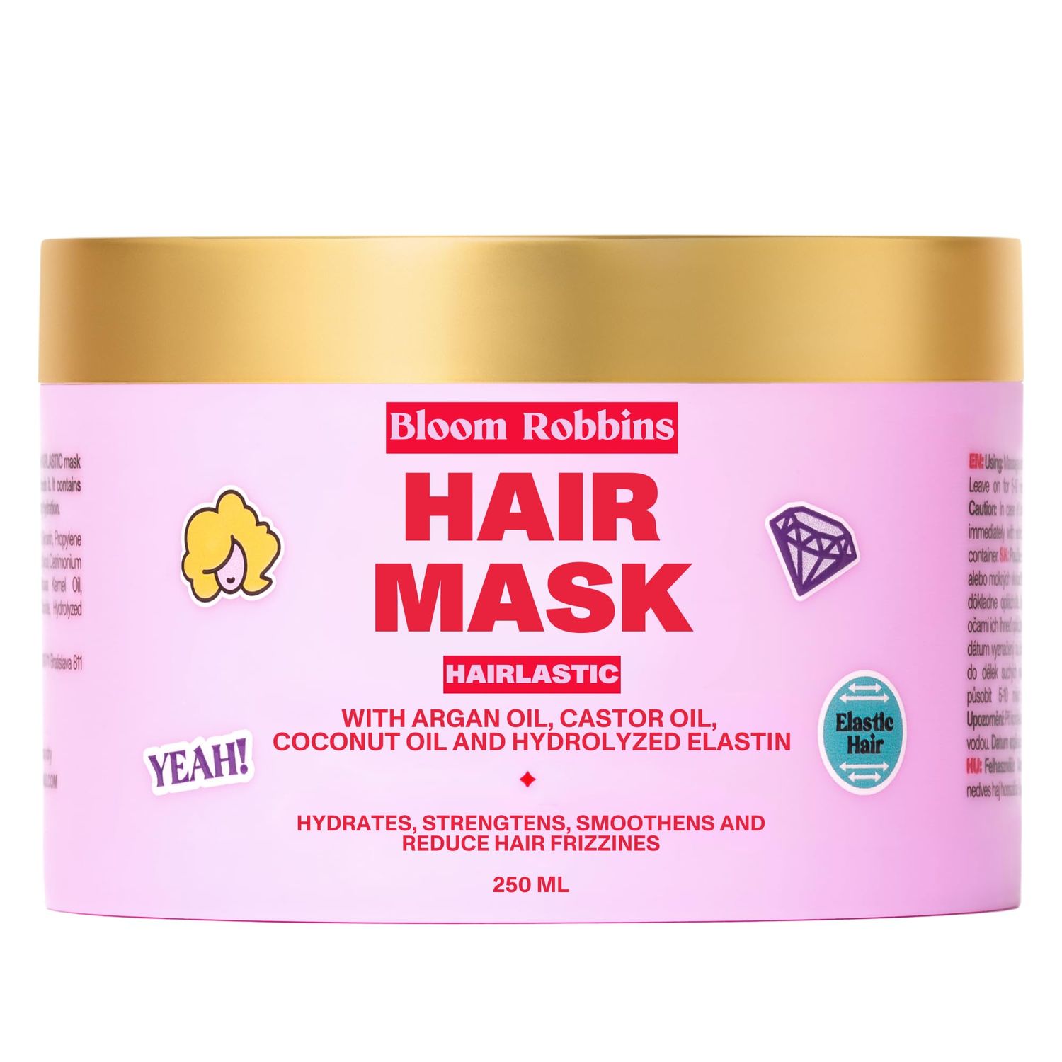 Bloom Robbins Hairlastic Hair Mask - Hair Mask for Damaged Hair Deep Conditioning Hair Mask - Hair Mask for Dry Damaged Hair and Growth Hair Treatment