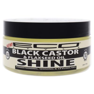 Eco Style Ecoco Gel - Black Castor Flaxseed Oil - Long Lasting Shine - Nourishes And Repairs Damaged Hair - Promotes Healthy Scalp - Provides Superior And Weightless Hold - Effortless Style - 8 Oz