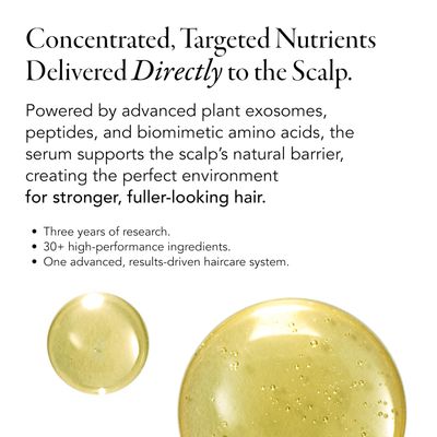Caldera Lab The Hair Serum Mens Thickening Serum for Thinning Receding Hair, Supports Fuller Stronger-Looking Hair, Dermatologically Tested - All Hair Types