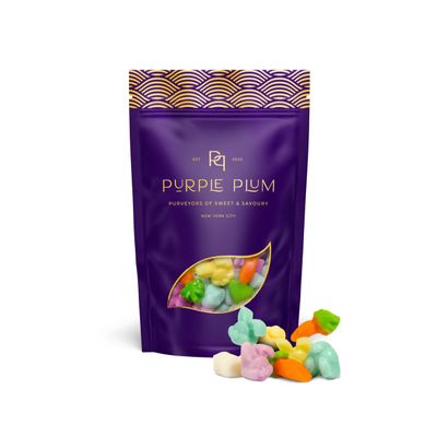 Purple Plum Easter Egg Basket Stuffers, Gummy Eggs (Eggs)