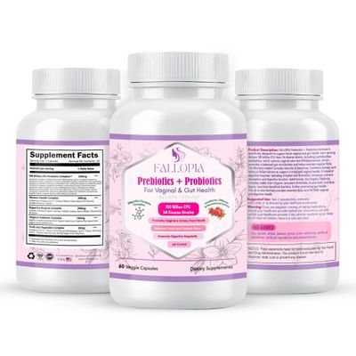 Probiotics for Women 100 Billion CFU - 34 Strains with Digestive Enzymes, Cranberry, D-Mannose Prebiotics - Vaginal Probiotics for pH Balance, Odor, UTI, Yeast Infection Gut Health - 60 CT