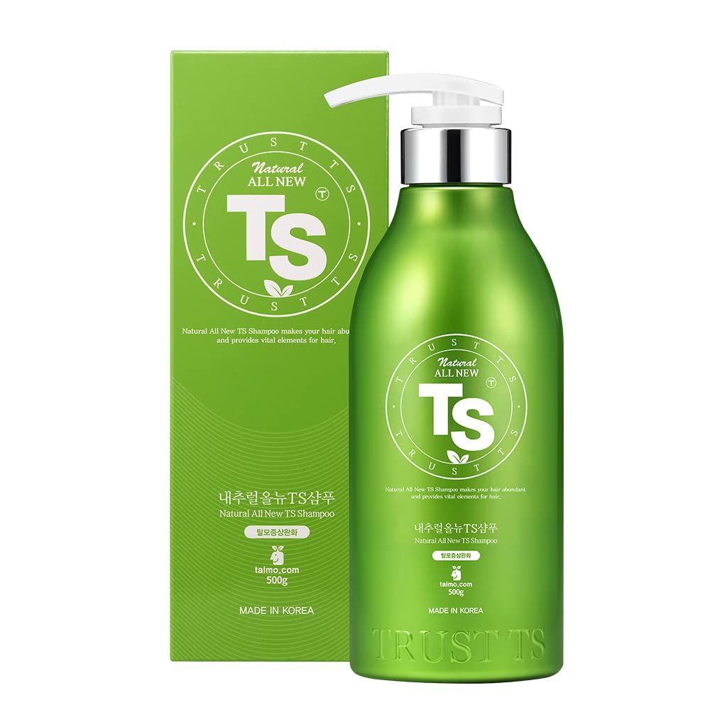 Korean Shampoo for Thinning Hair with Essential Oils, Biotin Natural Ingredients (16.9 Fl Oz 500mL)