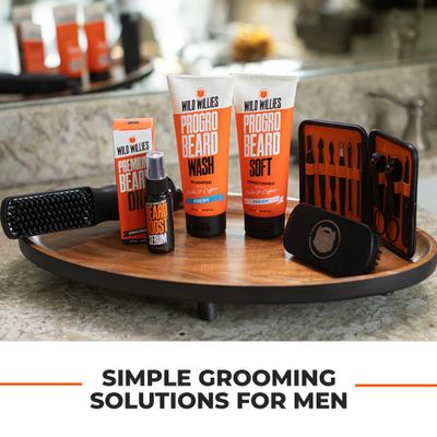 Wild Willies Premium Beard Oil Conditioner (Bourbon Cedar) - Natural, Organic Ingredients Essential Oils Promotes Beard Growth, Removes Itch Dandruff - Deep Softener Restores Moisture - 2 Oz