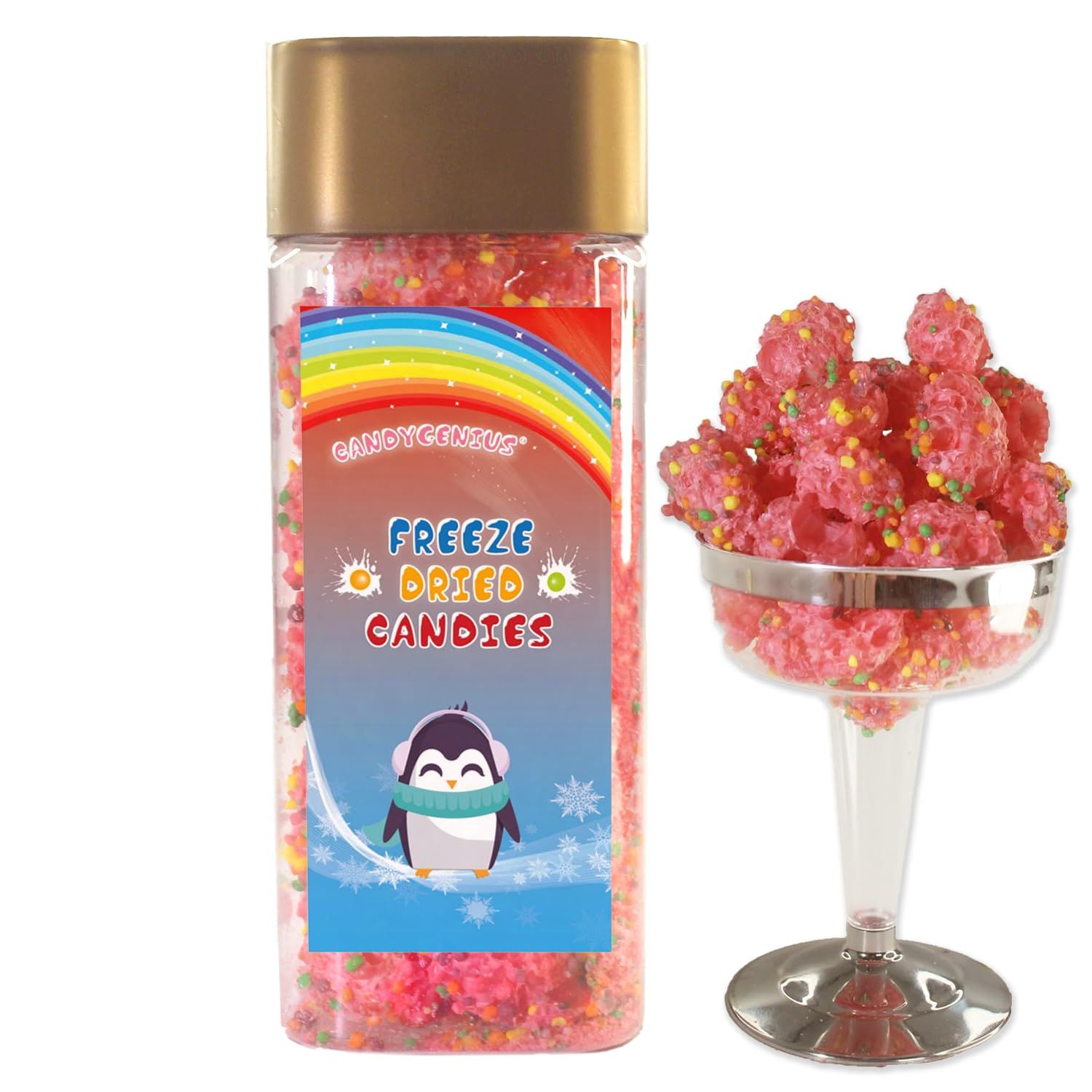Halloween Candy Innovative Crunch - Premium Freeze Dried Candy in 8oz Safe Canister, Frozen Dehydrated Popular Candies, Perfect for Trick-or-Treat, Party Favors Halloween Treats