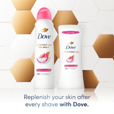 Dove Advanced Care Antiperspirant Deodorant for Women Dragon Fruit Coconut Cream 3 pack 72 hour sweat and odor protection 2.6 oz