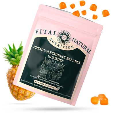 Taeci Premium Women&#39;s Health Gummies - Hawaiian Pineapple Flavor, Supports Vitality Gut Health (New Packaging)