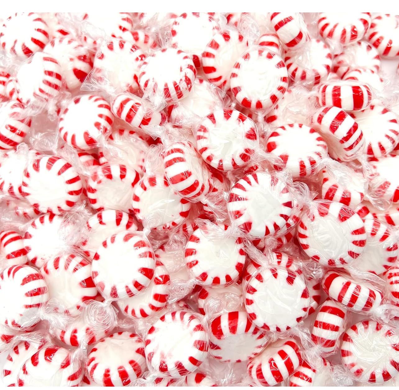 HARD CANDY CONFECTIONS PEPPERMINT (STARLIGHT MINTS) Individually Wrapped Starlight Peppermint Candy, 2 Pack - 5.75 OZBag