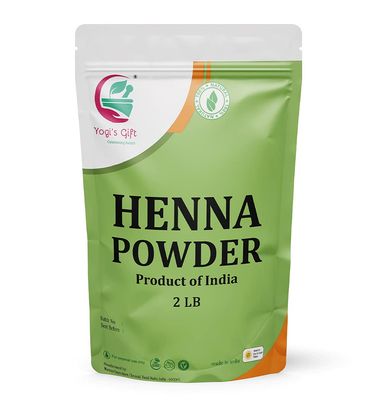 Triple Sifted Henna Powder For Hair 2 Pound Bulk Pack 100 Pure Henna Powder Zero Chemicals, Best results By Yogi&#39;s Gift
