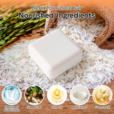 Rice Water Shampoo and Conditioner, 2 In 1 Fermented Rice Water For Hair Growth and Moisturizing, for Dry Damaged Hair, Anti Hair Loss Shampoo Rice Water Shampoo Bar, Solid Shampoo Bar for Hair Growth