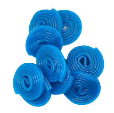 Blue Raspberry Licorice Wheels - 1 lb of Bulk Fresh Sweet Licorice. Approximately 40 Wheels per Bag