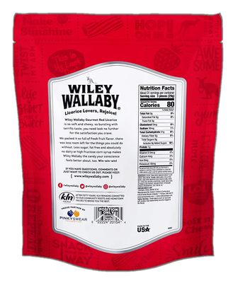 Wiley Wallaby Classic Red Licorice, 32 Ounce Resealable Bag