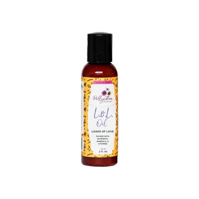 Pollynation &quot;LOL&quot; Loads of Love Hair Oil (2 oz) Multi-Benefit Hair Oil for all Hair Types Organic Castor Oil Natural Ingredients for Protection with Dry Skin or Hair Handcrafted, 100 Pure