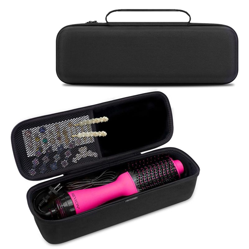 HESPLUS Storage Travel Case for Revlon 1.0 PLUS 2.0 One-Step Hair Dryer Volumizer Hot Air Brush Styler, Portable Hard Carrying Case for Revlon, Hot Tools,OMOteam Air Brush Blow Dryer (CASE ONLY!)
