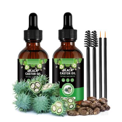 Jamaican Black Castor Oil, 100 Pure Natural Organic Cold Pressed Unrefined Castor Oil for Hair Growth, Skin Care, Stimulate Growth for Eyelashes, Eyebrows, Hair(4.04 fl oz)