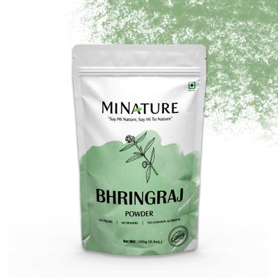 minature Bhringraj Powder (Eclipta Prostrata) False daisy Natural and Pure Dry leaves Ideal for Oil Pack Improves Texture Control Hair Pigmentation 100g(4 oz)