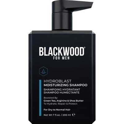 Blackwood For Men Hydroblast Moisturizing Shampoo - Men&#39;s Shampoo for Coarse, Dry, Curly Hair-Infused with Ginseng Ginger - Natural Vegan Formula -Sulfate Free, Paraben Free Cruelty Free (7 Oz)
