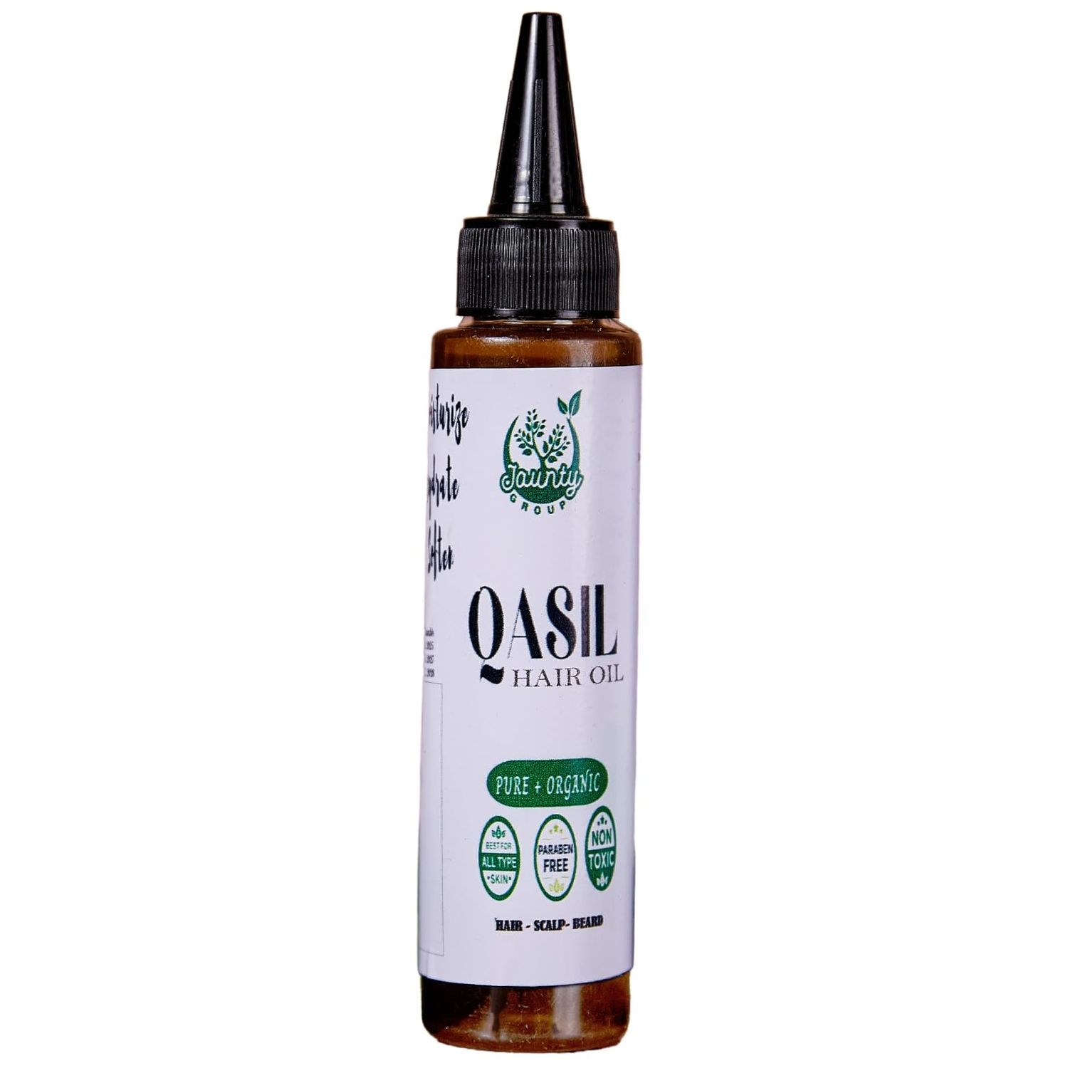 Jaunty Qasil hair oil 100ml - Authentic African Plant Based Mask Deep Cleansing Beauty Secret Ethically Sourced from Somalia All Skin Types