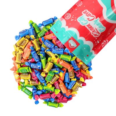 Mini Fruit Flavored Tootsie Rolls Fruit Chews - Fruity Flavored Tootsie Rolls Bulk, Individually Wrapped Candy - by Queen City Candy Cave (2 Pound)