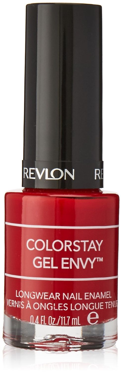 Revlon Colorstay Gel Envy Longwear Nail Enamel, All On Red, 0.04 Fluid Ounce