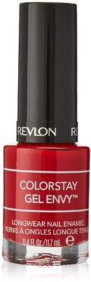 Revlon Colorstay Gel Envy Longwear Nail Enamel, All On Red, 0.04 Fluid Ounce