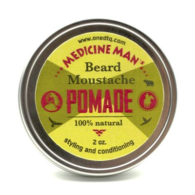 Medicine Mans Beard Balm; Promotes Healthy Beard Growth, Premium Natural and Organic Butters and Oils, 2 Ounce, Mild Hold