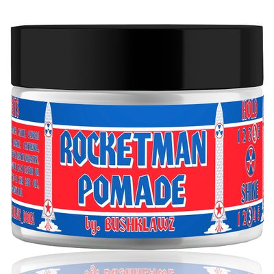 Rocketman Hair Pomade 115g4.05oz Water Based Firm Hold Easy Wash No Build Up for Tight Styles Men's Styling Smells Great