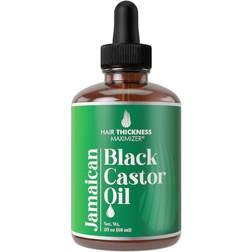 Jamaican Black Castor Oil for Hair Growth. Strengthens Hydrates Thinning, Dry Hair for a Healthier-Looking Scalp. For Women Men - Vegan Unscented 2oz Serum