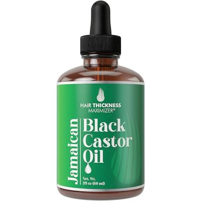 Jamaican Black Castor Oil for Hair Growth. Strengthens Hydrates Thinning, Dry Hair for a Healthier-Looking Scalp. For Women Men - Vegan Unscented 2oz Serum