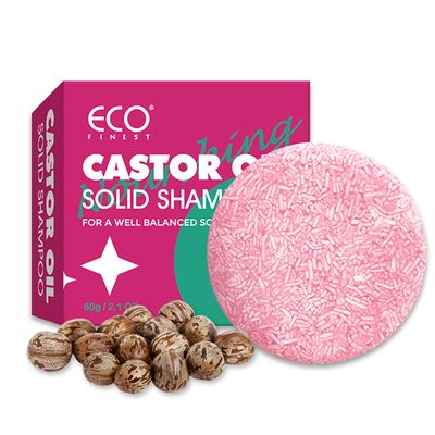 AKBAN Castor Oil Shampoo Bar for Hair Strengthening Volumizing, Castor Shampoo Soap for All Hair Types, No Harsh Chemicals