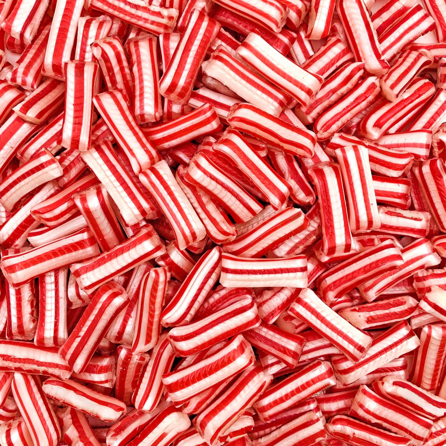 Peppermint Straws Hard Candy 3 Pound Bag Refreshing Mint Sweets