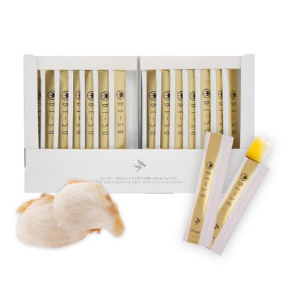 BI-SU Extract Jelly Stick Natural Swiftlet Nests Extract, Collagen, Vitamin C, Japanese Skincare, Anti-Aging, Maintains Skin&#39;s Elasticity, Boosts Immune System, GI Health, Pineapple Flavor, 30 PCS