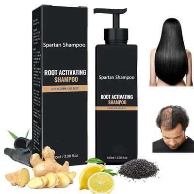 Spartan Shampoo Root Activator Shampoo, Hair Loss Shampoo Thickening Shampoo, Unisex Root Activator SpartanShampoo, Natural Hair Regrowth Shampoos for Men Women