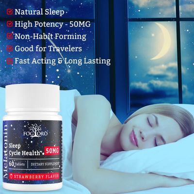 Fogoro Powerful Melatonin -Fall Asleep Faster, Stay Asleep Longer,Easy to Take