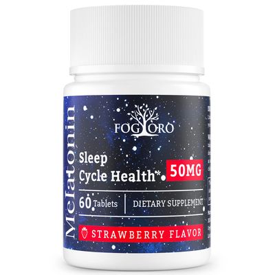 Fogoro Powerful Melatonin -Fall Asleep Faster, Stay Asleep Longer,Easy to Take