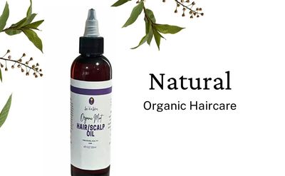 Loc'd n Lotus- Organic Mint Hair And Scalp Oil- Promotes Hair Growth And Moisture Retention-4 Oz