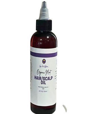 Loc&#39;d n Lotus- Organic Mint Hair And Scalp Oil- Promotes Hair Growth And Moisture Retention-4 Oz