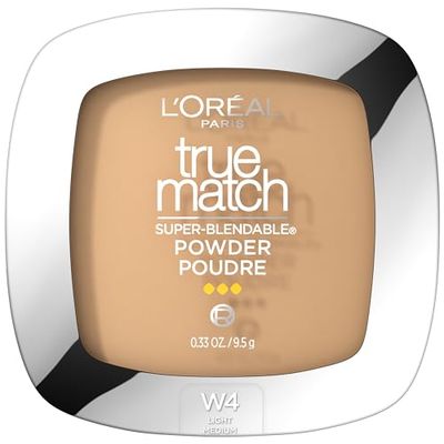 L&#39;Oreal Paris True Match Super Blendable Oil Free Foundation Powder, W4 Light Medium, 0.33 oz, Packaging May Vary
