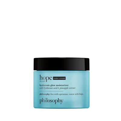 philosophy hope in a jar glow water cream face moisturizer - with hyaluronic acid pineapple extract provides 72-hour hydration primes skin for makeup 2 fl oz