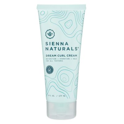 Sienna Naturals - Dream Curl Cream - Lightweight Curl Defining Hydrating Styling Cream - Enhances Curls, Reduces Frizz Adds Soft Hold - Clean, Vegan Silicone-Free, 6oz