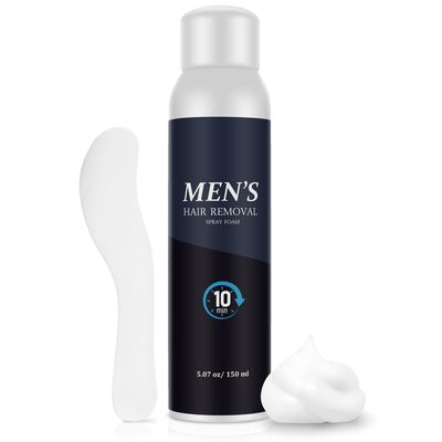 Hair Removal Cream Spray For Men - Painless, Gentle Non-Irritating, Ideal for All Skin Types-Suitable For Body, Underarm, Chest, Back, Legs