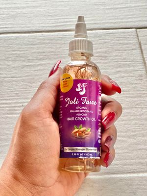 Joli Faire Organic Mahabhringraj Almond Hair Growth Oil, 3.38 fl oz