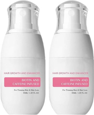 Hair Regrowth Rice Water Hair Growth Spray with Biotin Ginger and Fuller Hair (2PCS)