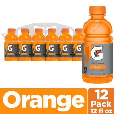 Gatorade Thirst Quencher, Orange, 12 Fl Oz Bottles, 12 Pack