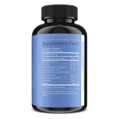 WellPath Rest Valerian Root Sleep Aid for Adults with Melatonin L-Theanine Natural Herbal Sleeping Pills with Extra Strength 5-HTP, Lemon Balm, Chamomile, 60 Ct