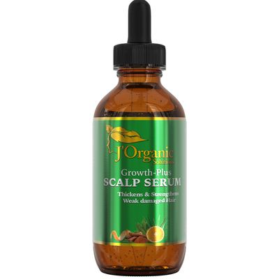 J&#39;Organic Solutions Growth-Plus Scalp Nourishing Oil (4 Fl oz)