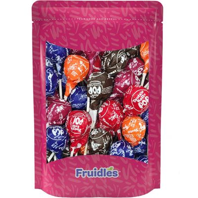 Fruidles Tootsie Giant Pops Lollipops Suckers, Assorted Flavors, Kosher Certified Dairy, Individually Wrapped (8-Pack)